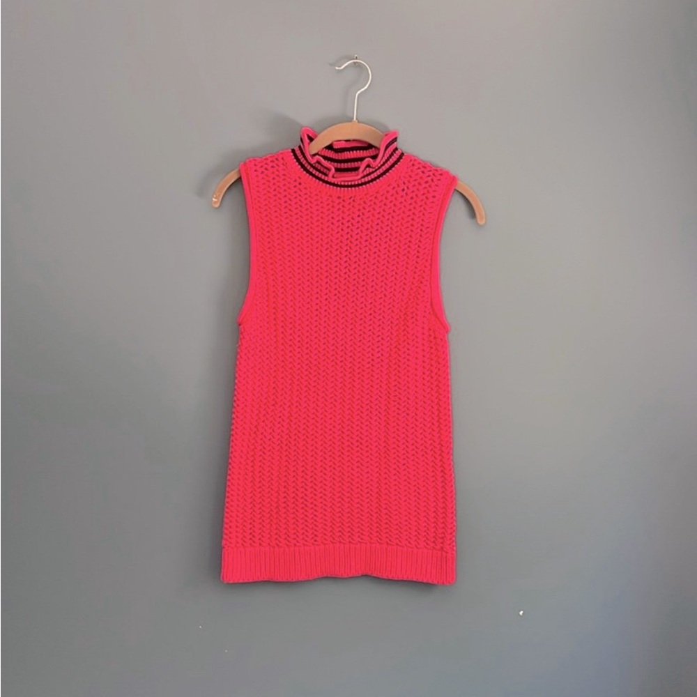 J.‎ Crew pink knit sweater vest woman's size XS